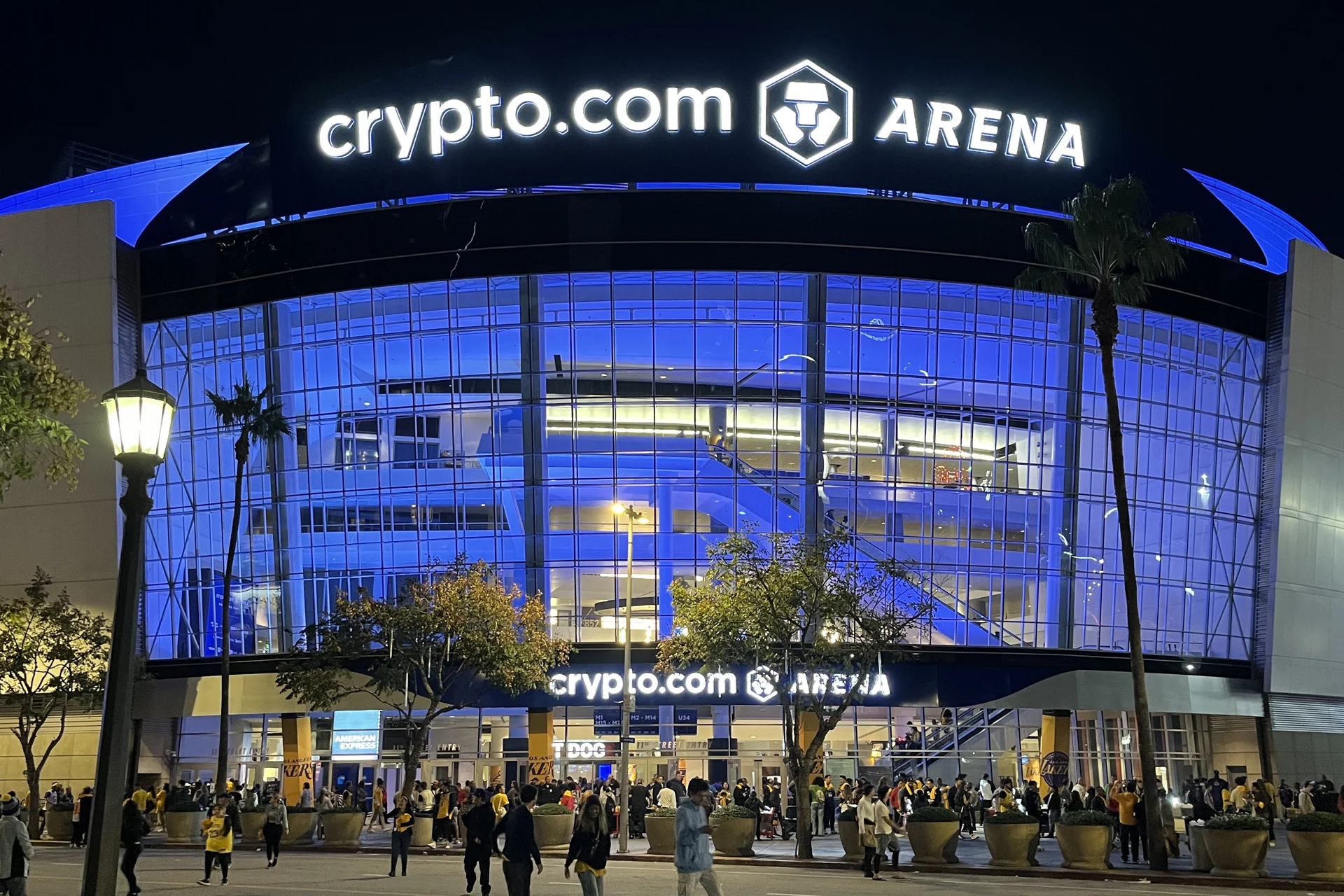 Los Angeles 16 View of Crypto.com Arena in Los Angeles, a new venue designed for cryptocurrency events and gatherings